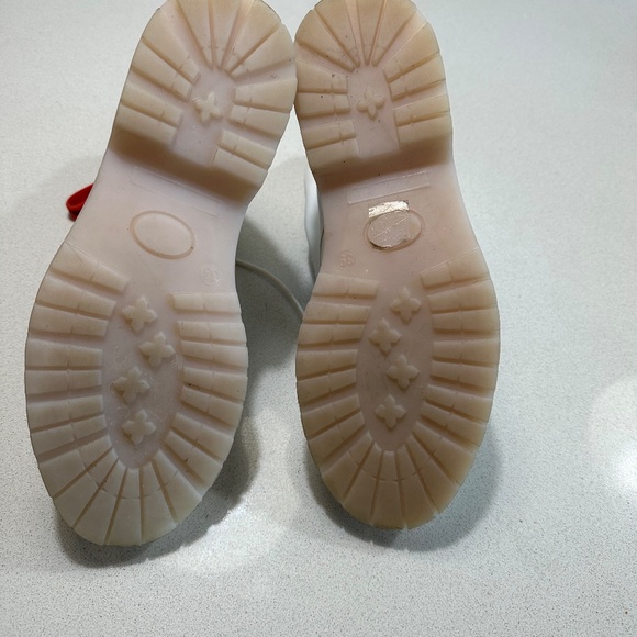 F_WD White Combat boots - Picture 4 of 5